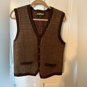Ralph Lauren Rugby wool button up sweater vest. Men's M